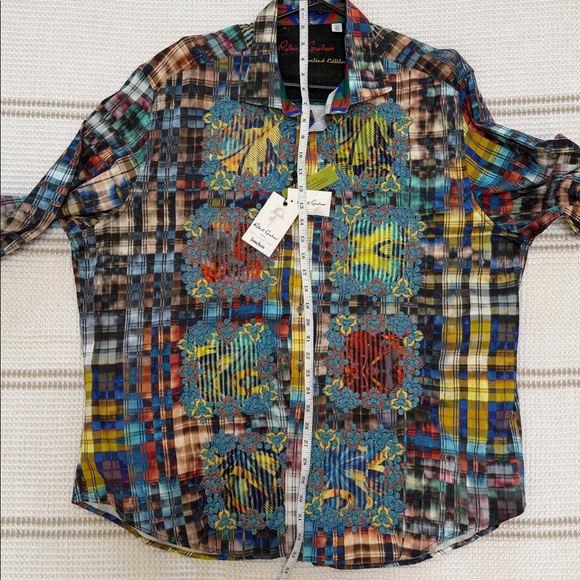NWT Robert Graham Men’s 3XL Botton Down - Picture 11 of 13